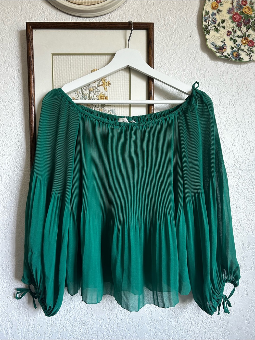Wilfred Green Pleated Blouse